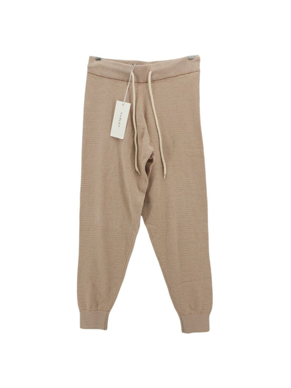 NWT VARLEY Alice Sweatpants 2.0 Praline Ivory 100% Cotton Knit Size XS